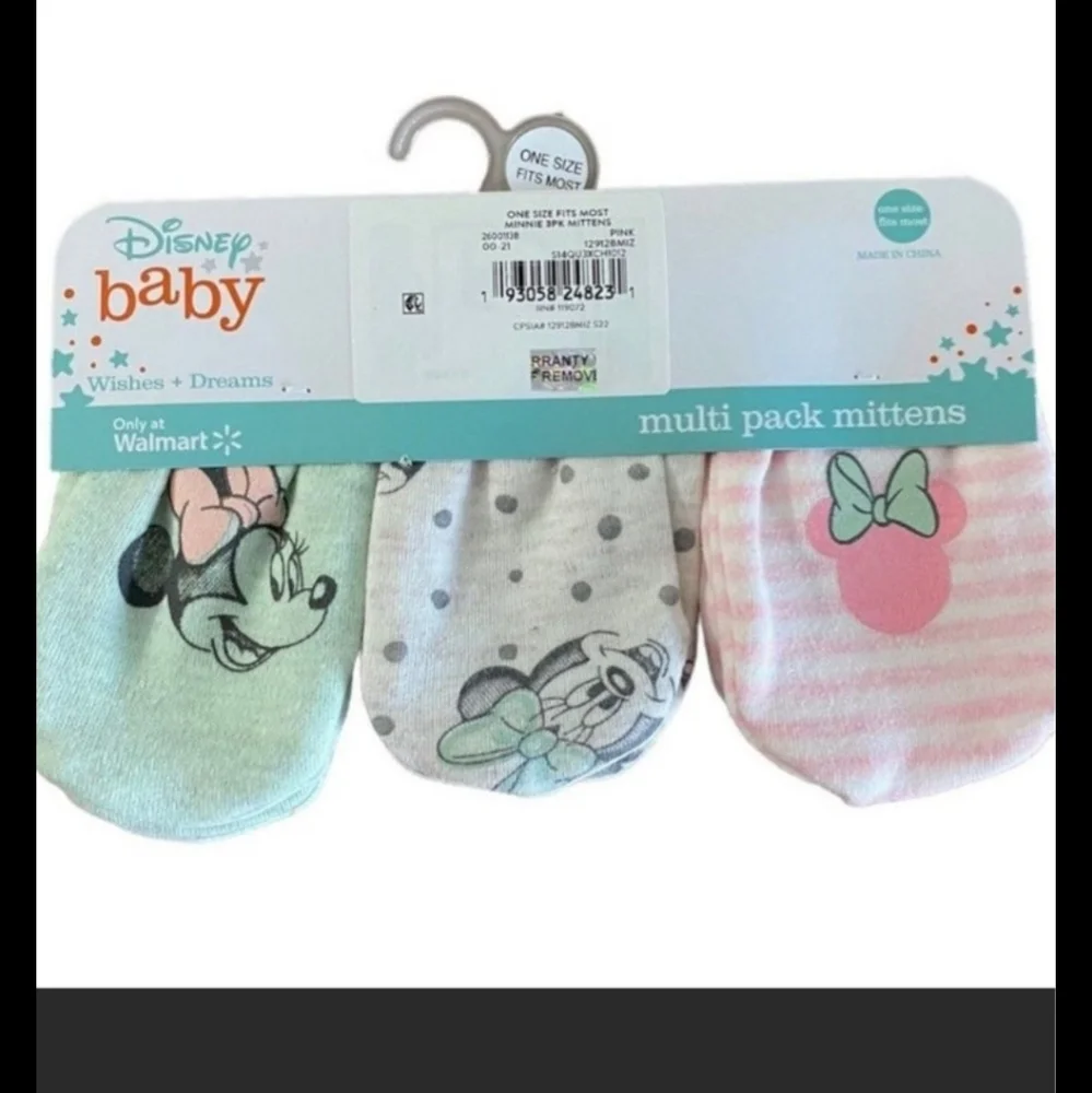 Disney Minnie Mouse Baby Girl's Mittens